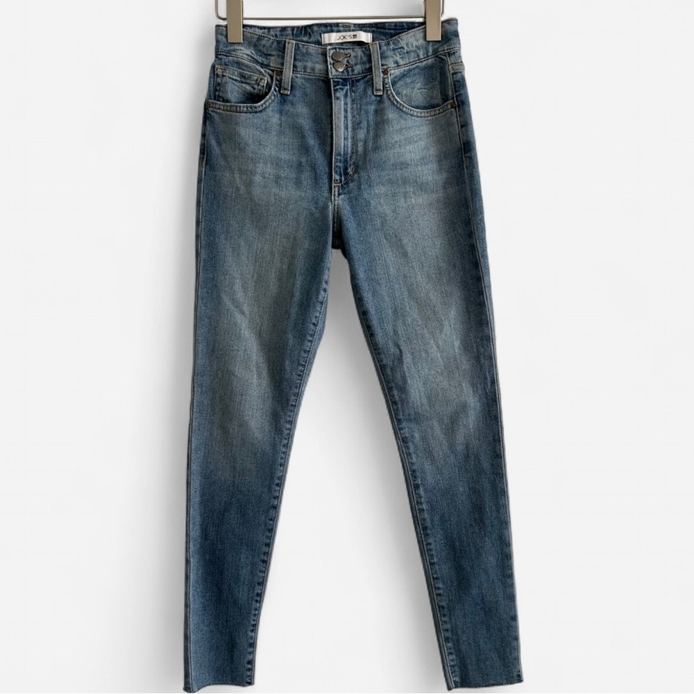 Joe’s Jeans High Rise Skinny Jeans Dark Wash Stretch Ankle Size 27